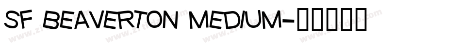 sf beaverton medium字体转换